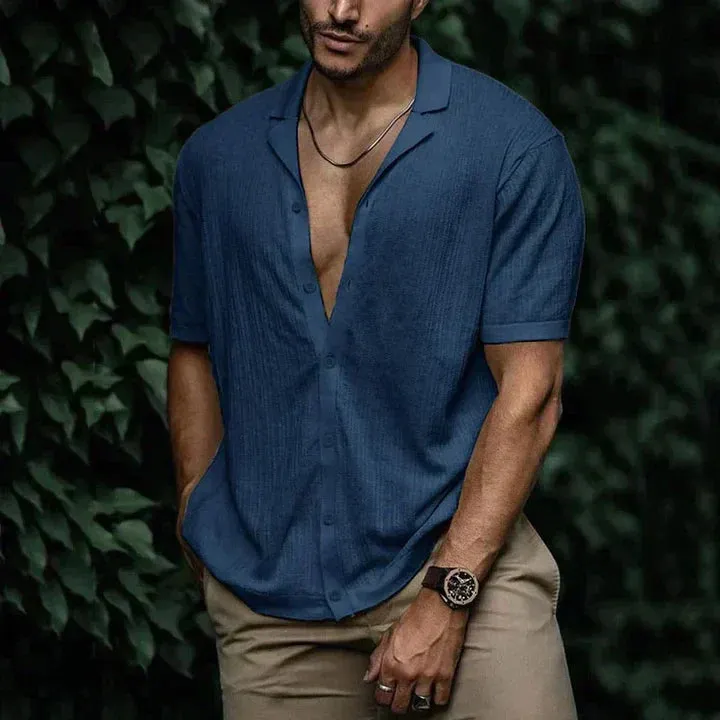 Summer comfort in a stylish linen shirt for men