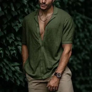 Summer comfort in a stylish linen shirt for men