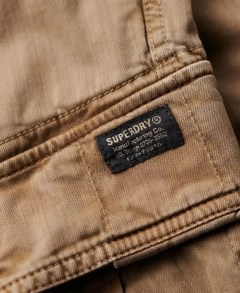 Superdry Mens Core Cargo Shorts Tan Khaki