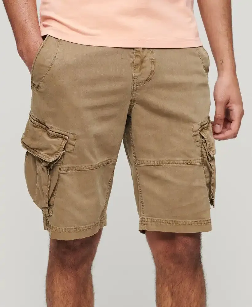 Superdry Mens Core Cargo Shorts Tan Khaki