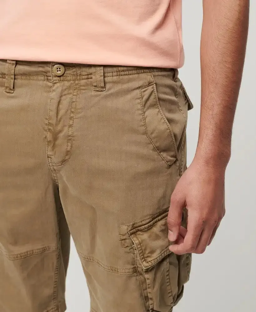 Superdry Mens Core Cargo Shorts Tan Khaki