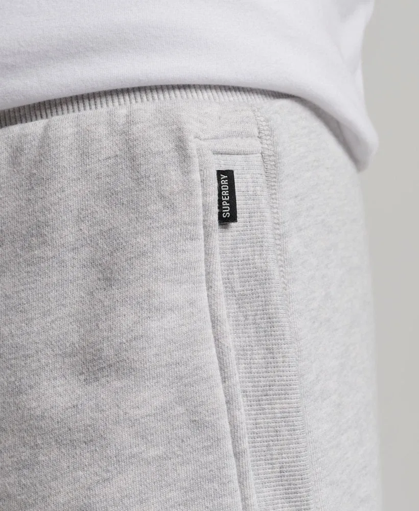 Superdry Vintage Logo Jersey Shorts Light Grey Marl