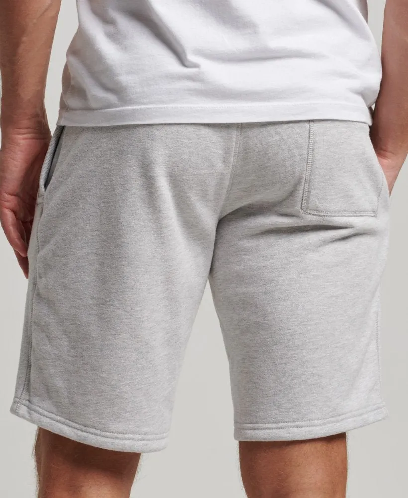 Superdry Vintage Logo Jersey Shorts Light Grey Marl