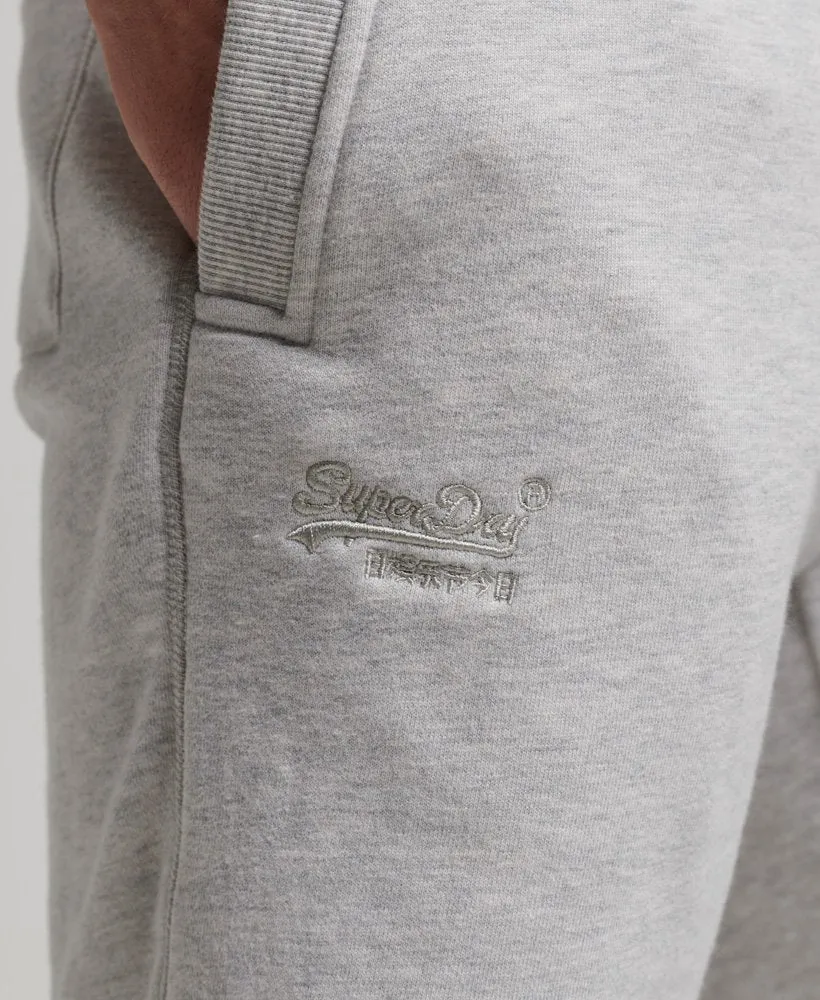 Superdry Vintage Logo Jersey Shorts Light Grey Marl