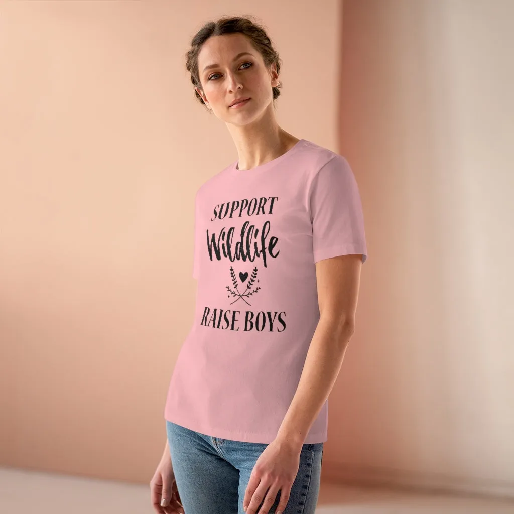 Support Wildlife, Raise Boys - T-shirt