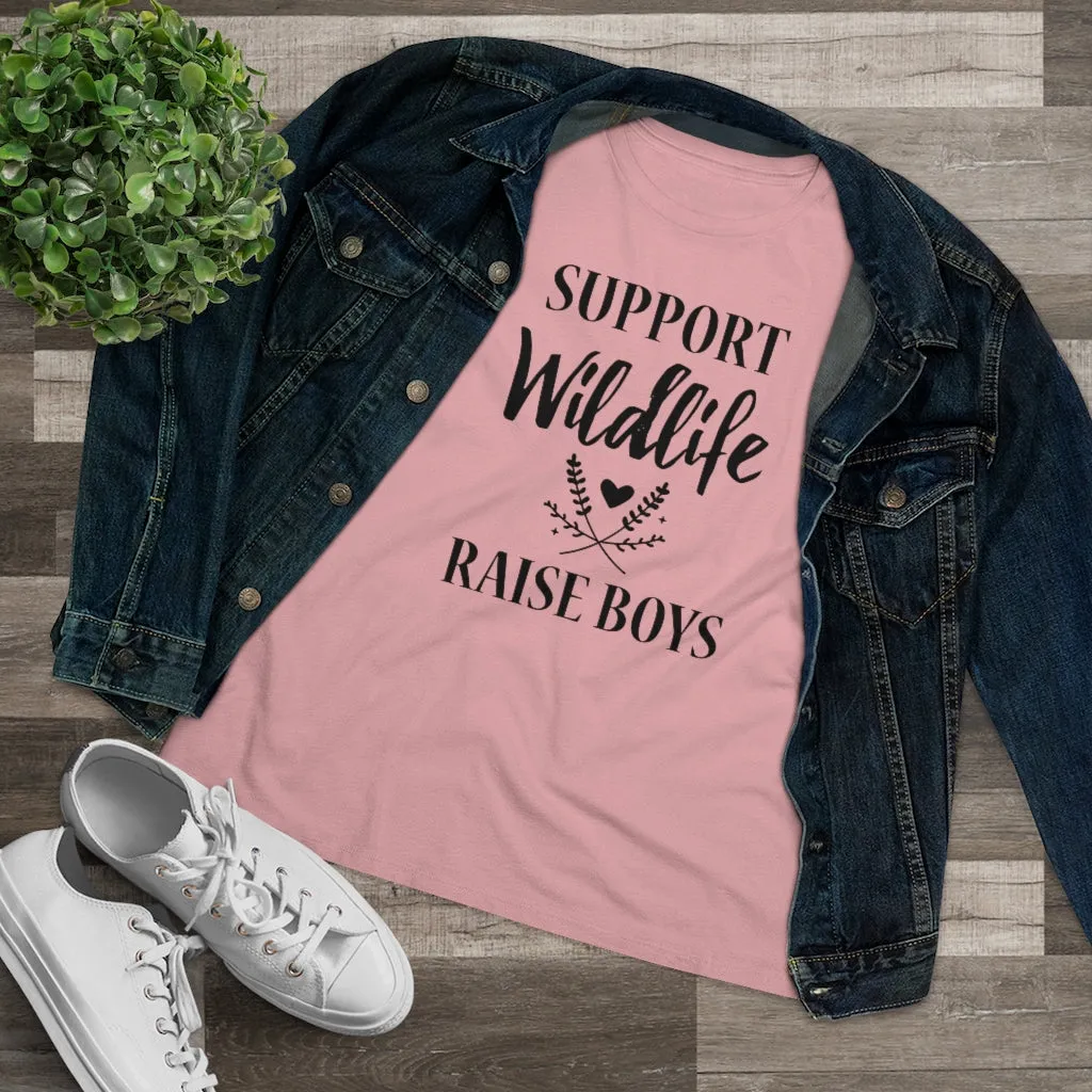 Support Wildlife, Raise Boys - T-shirt