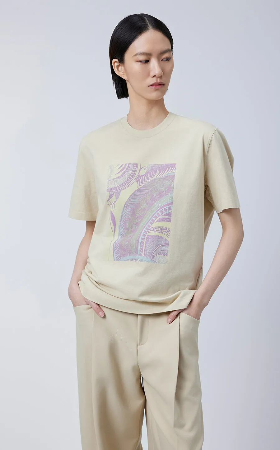 T-shirt / JNBY Relaxed Miao-inspired Prints T-shirt