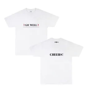 Tailenders 'Go Well' Tee - Black / White