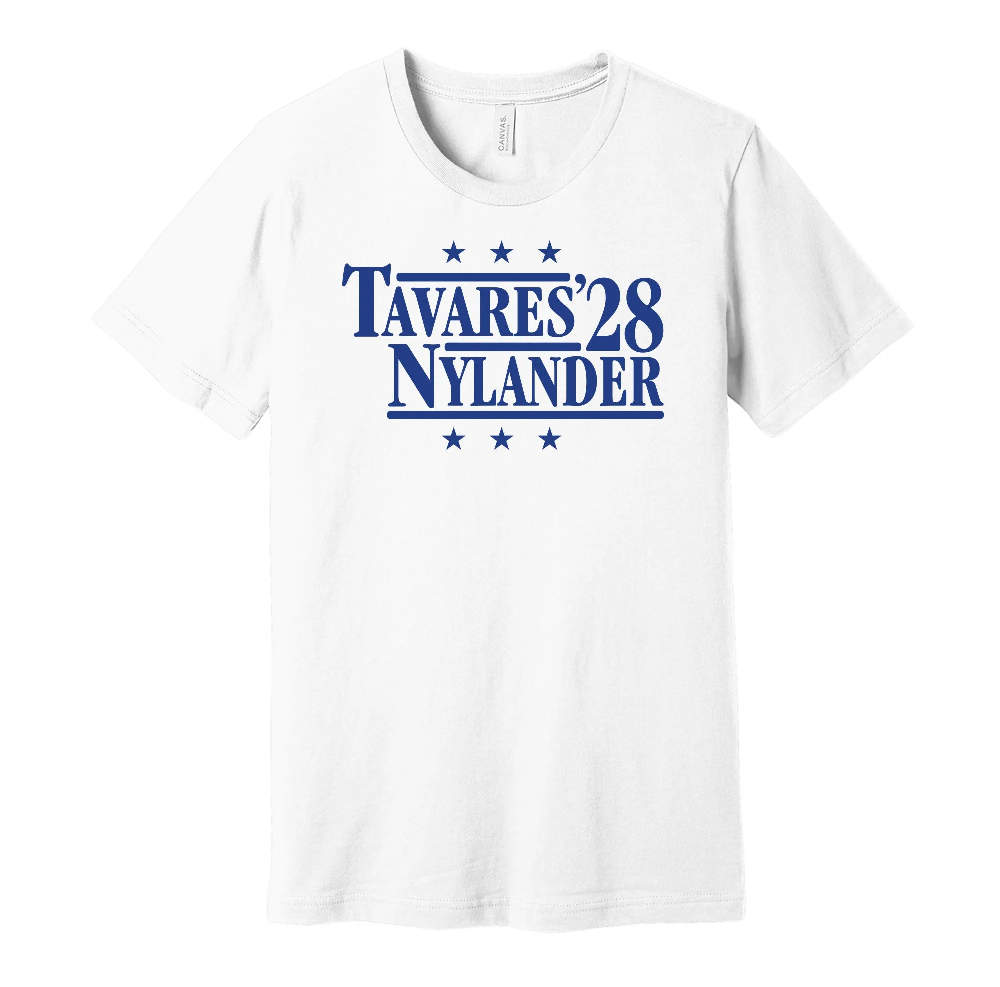Tavares & Nylander '28 - Toronto Hockey Political Campaign Parody T-Shirt - Hyper Than Hype Shirts