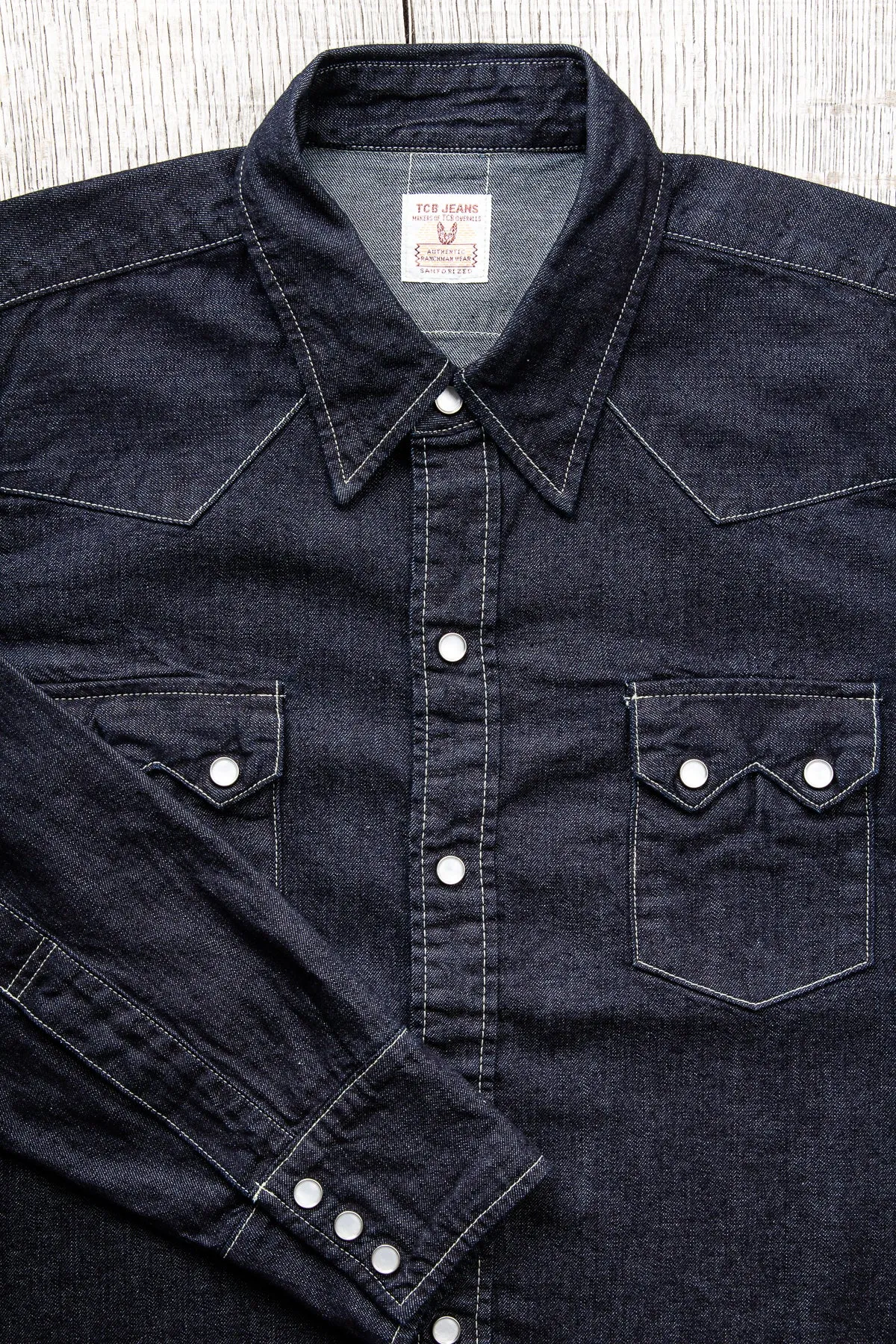 TCB Jeans Ranch Denim Shirt / Sawtooth Western