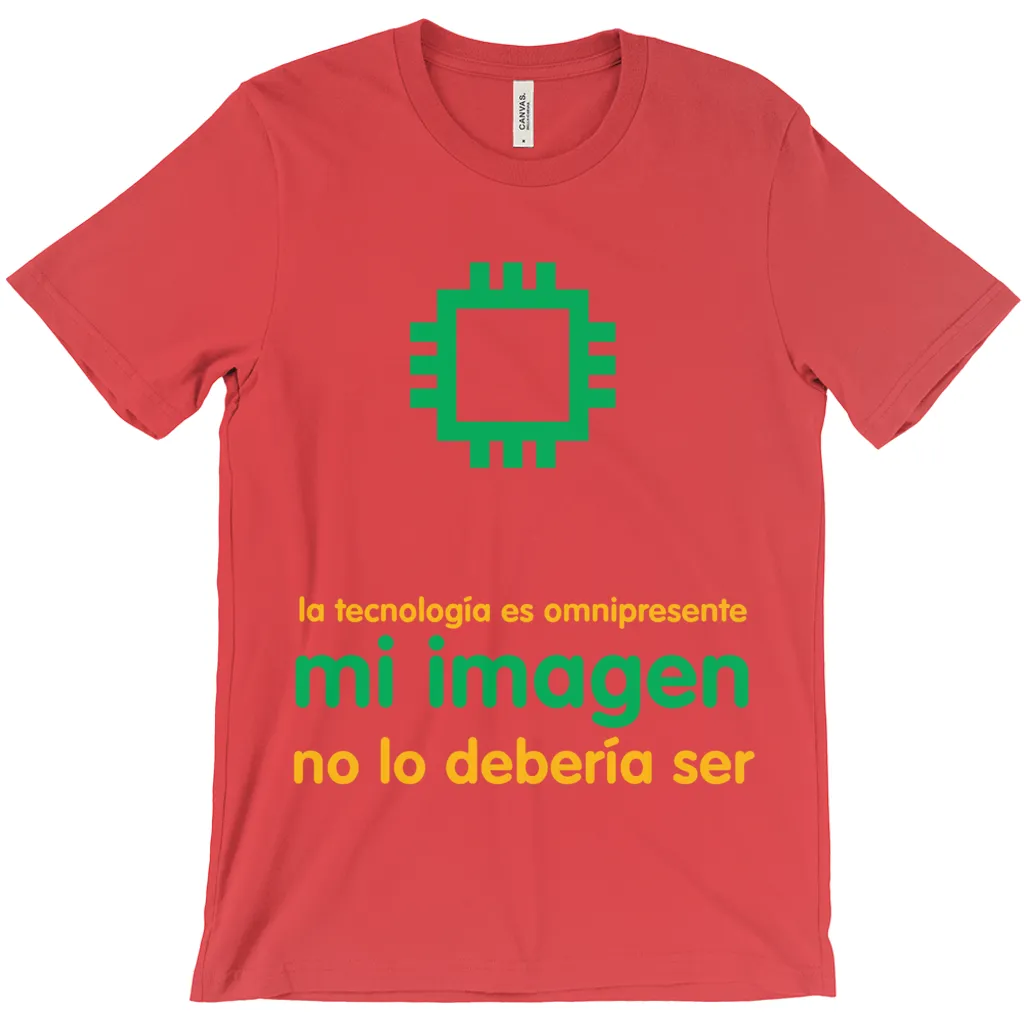 Tech is Ubiquitous Adult T-Shirts (Spanish)