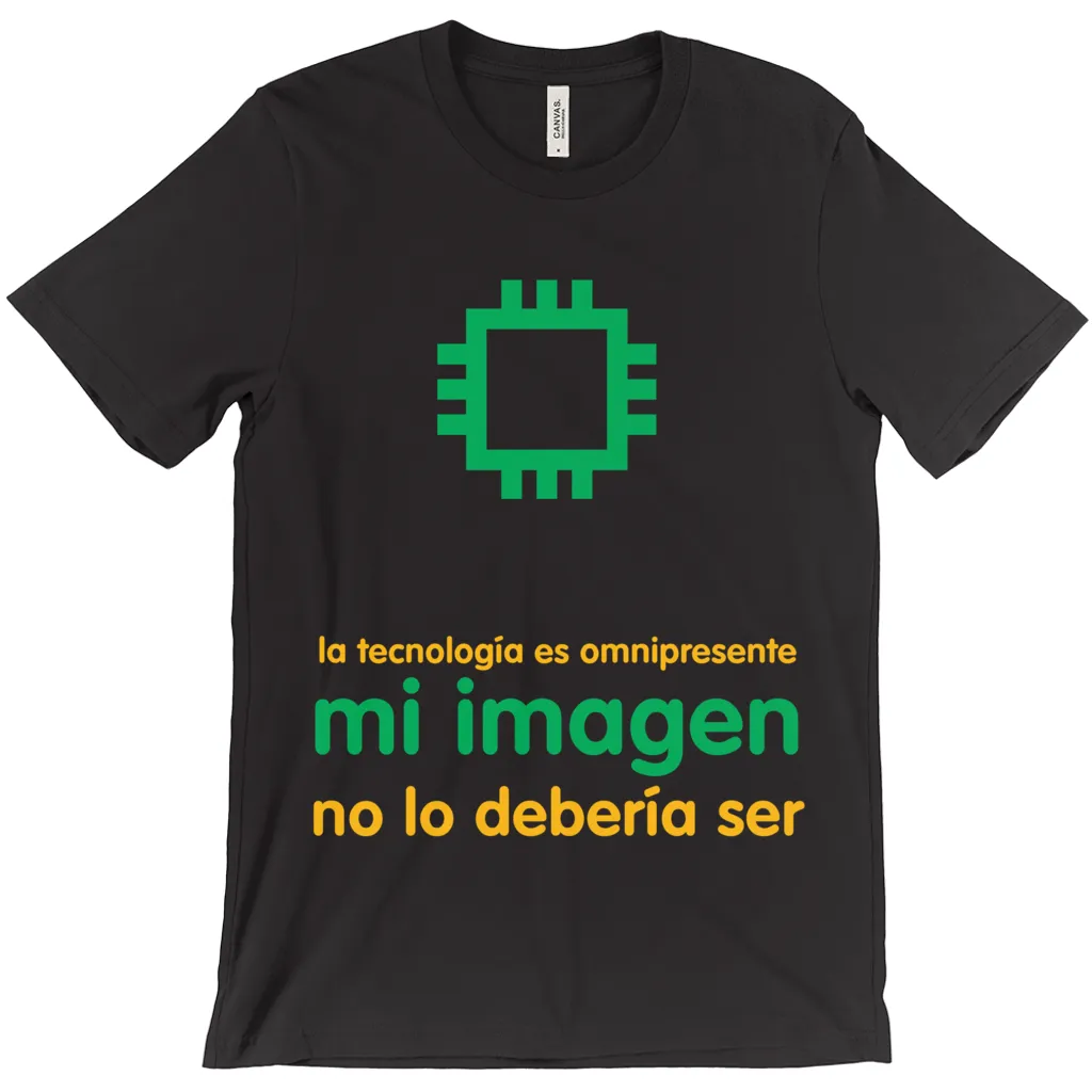 Tech is Ubiquitous Adult T-Shirts (Spanish)