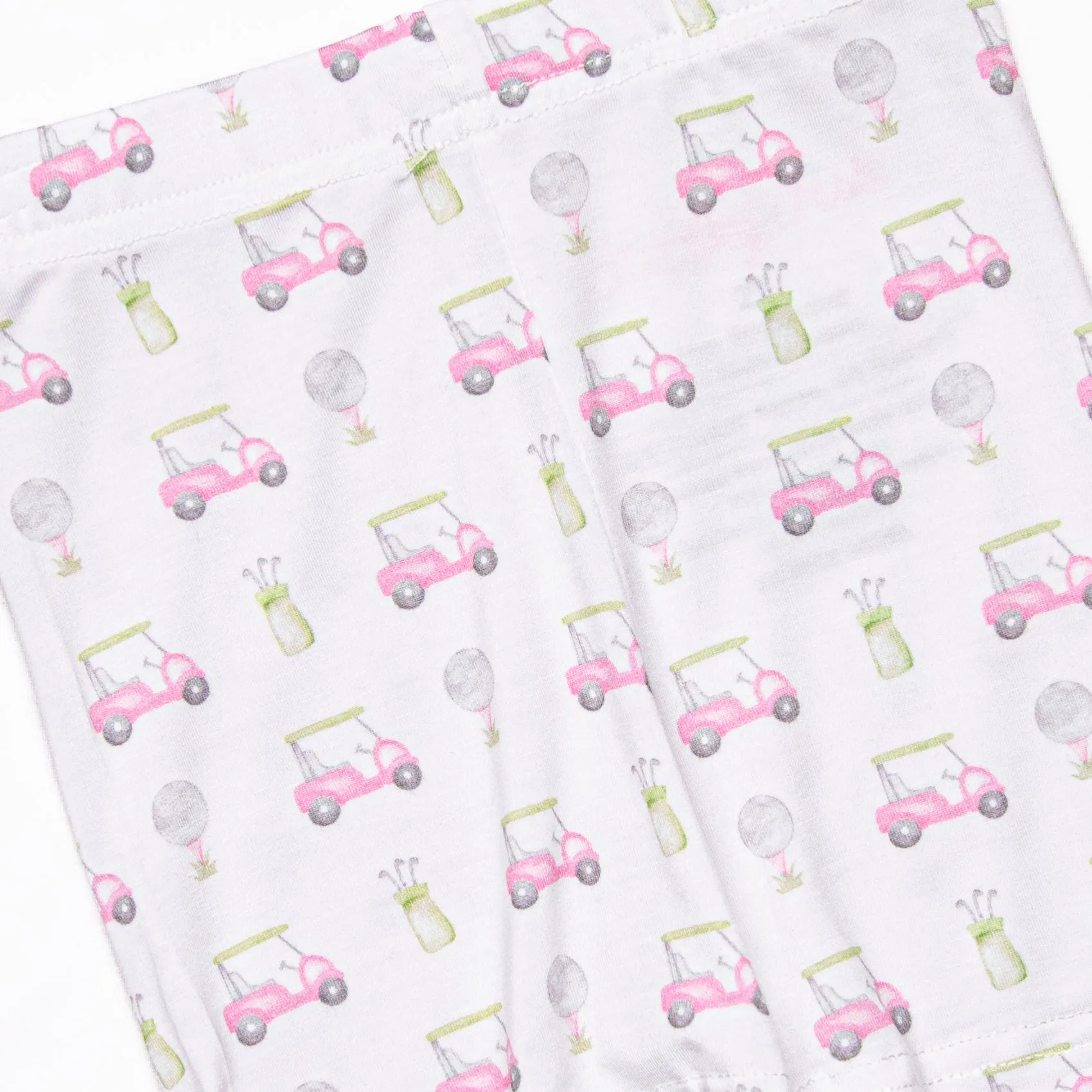 Tee Time Bamboo Pajama Short Set, Pink