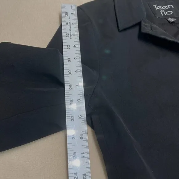 Teen Flo Black Blazer, Size: 10