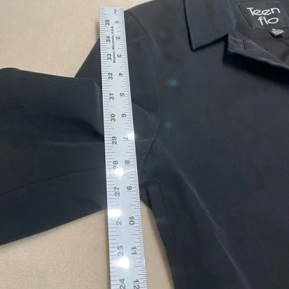Teen Flo Black Blazer, Size: 10