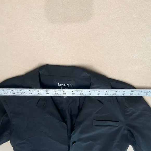 Teen Flo Black Blazer, Size: 10