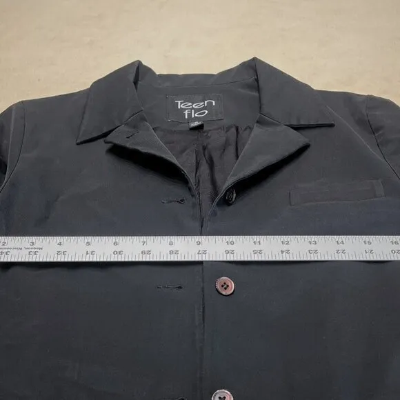 Teen Flo Black Blazer, Size: 10