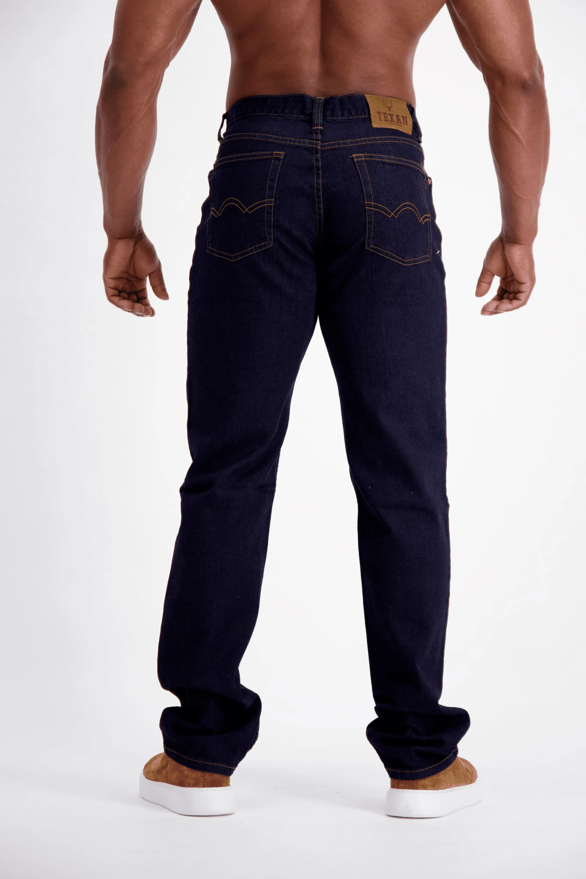 Texan Dark Rinse 100% Cotton Denim Jeans