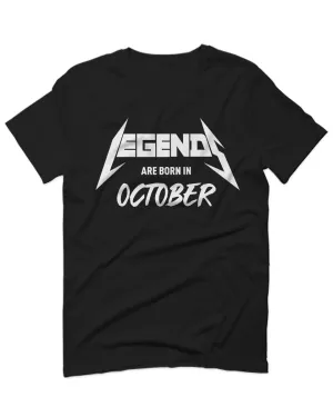 The Best Birthday Gift Legends are Born in October For men T Shirt