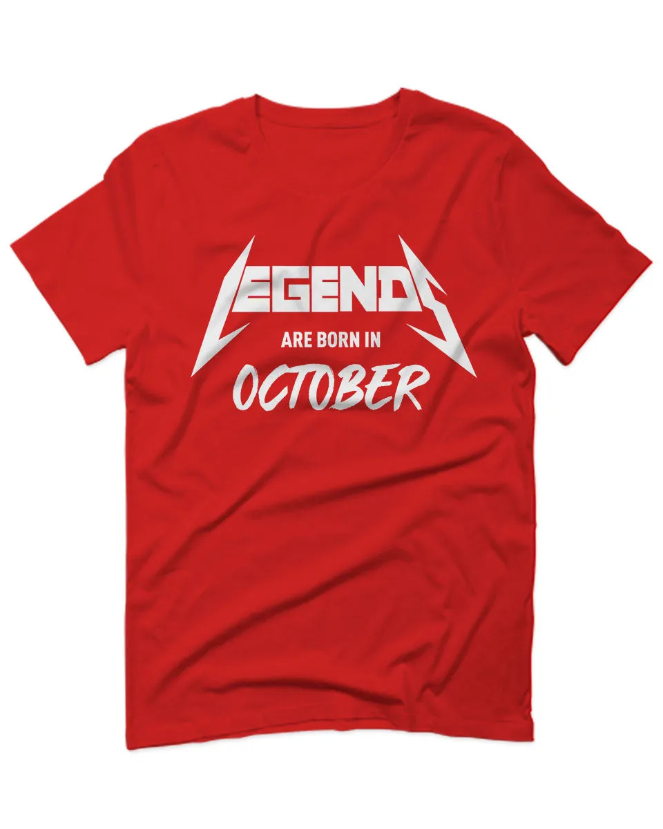 The Best Birthday Gift Legends are Born in October For men T Shirt