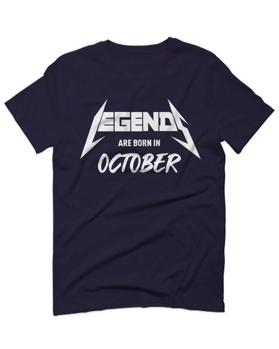 The Best Birthday Gift Legends are Born in October For men T Shirt