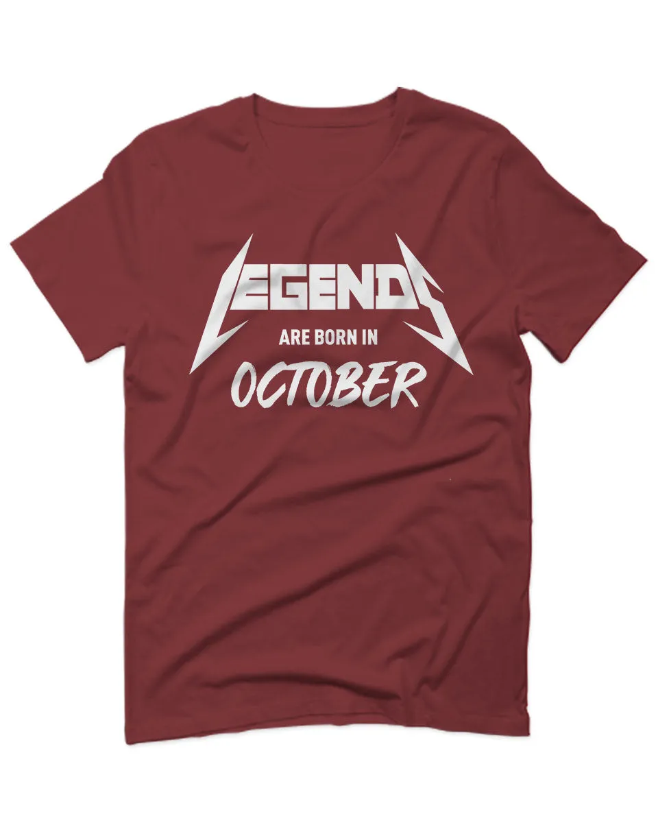 The Best Birthday Gift Legends are Born in October For men T Shirt
