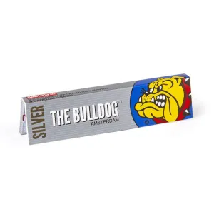 The Bulldog Rolling Paper King Size Slim Silver & Filter Tips