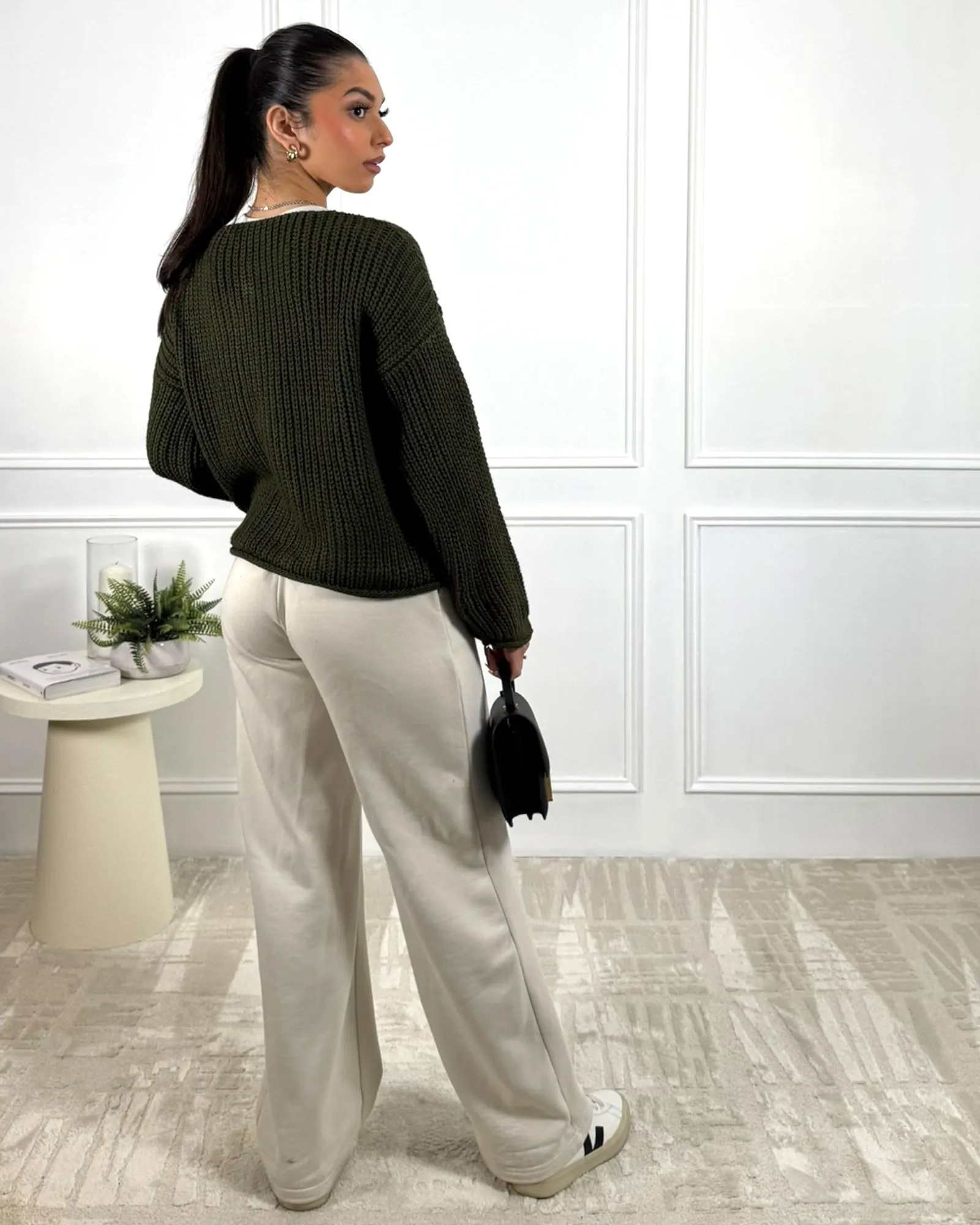 The Khaki Rosewood Cardigan
