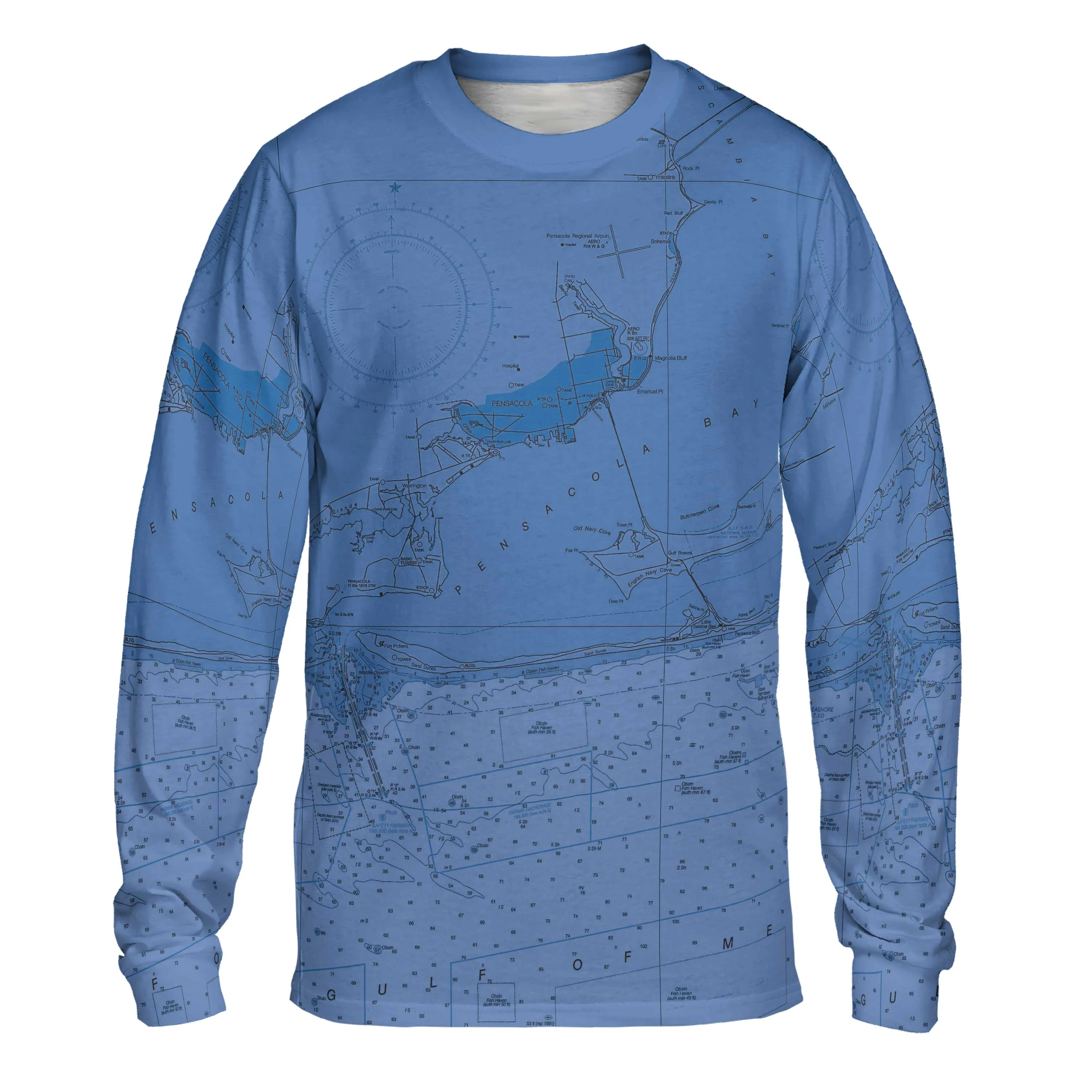 The Pensacola Bay Blues Long Sleeve Tee