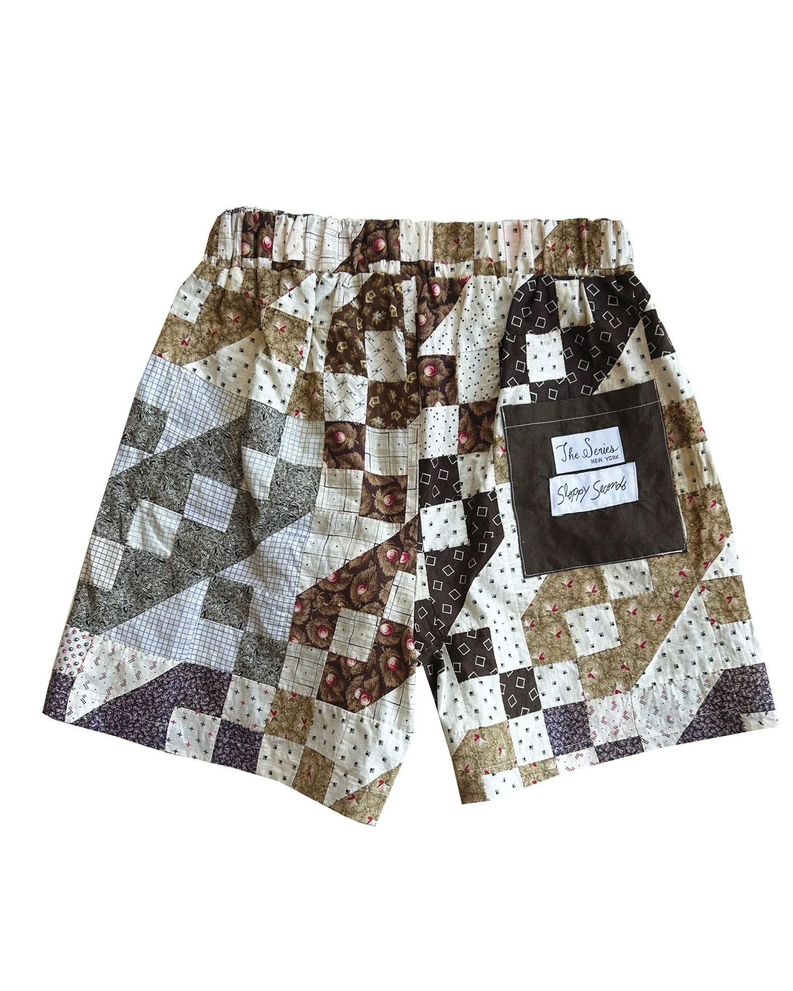 THE QUILTED BOXER SHORT - BROWN CHECKERBOARD