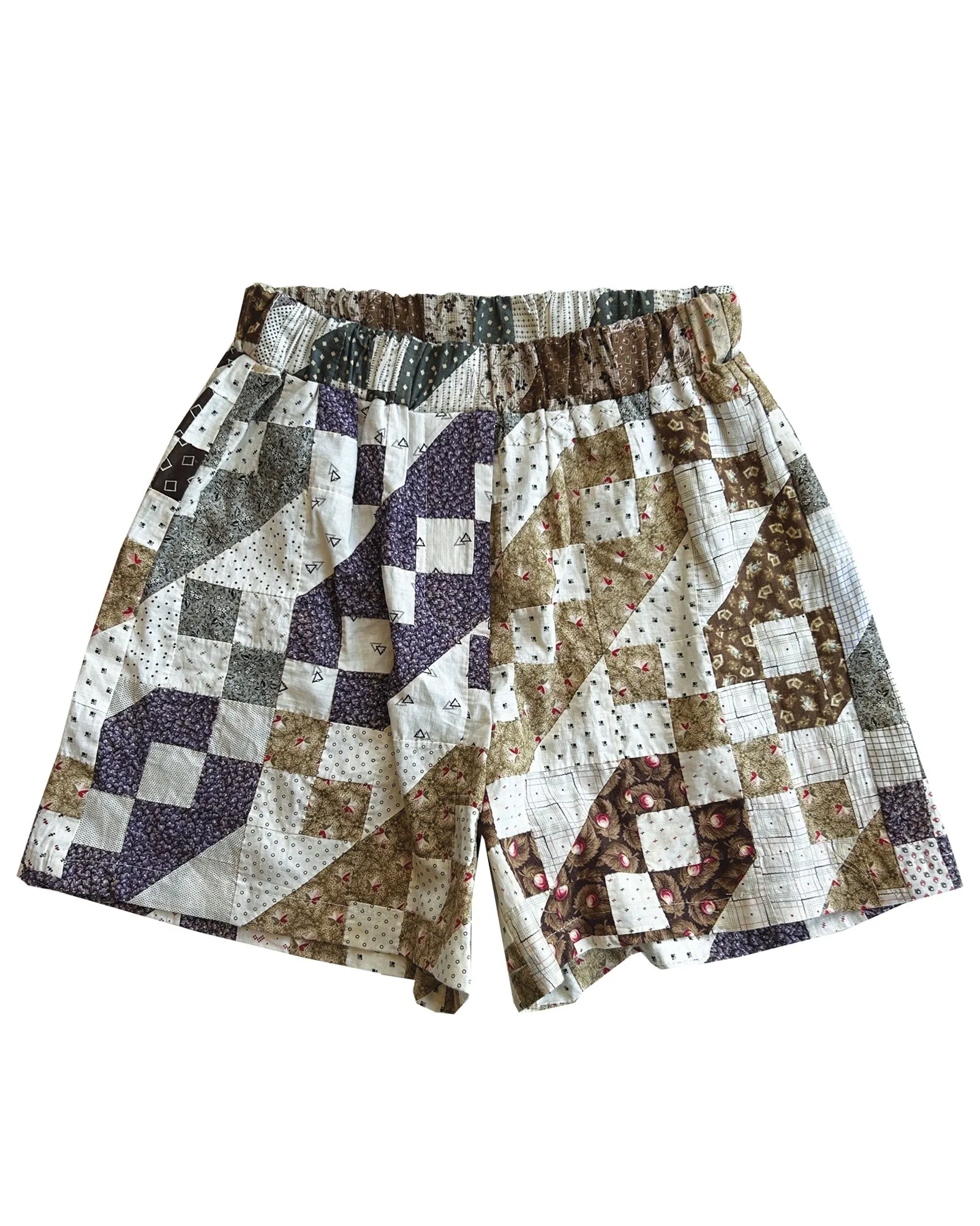 THE QUILTED BOXER SHORT - BROWN CHECKERBOARD