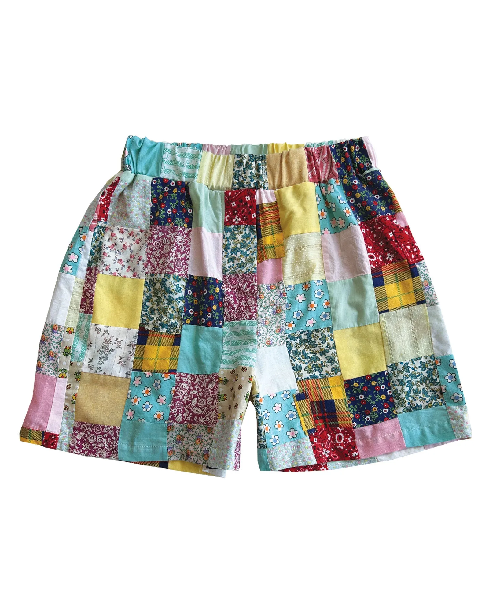 THE QUILTED BOXER SHORT - FLORAL PATCHWORK