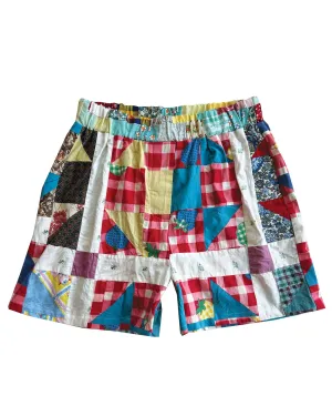 THE QUILTED BOXER SHORT - GINGHAM PARTY