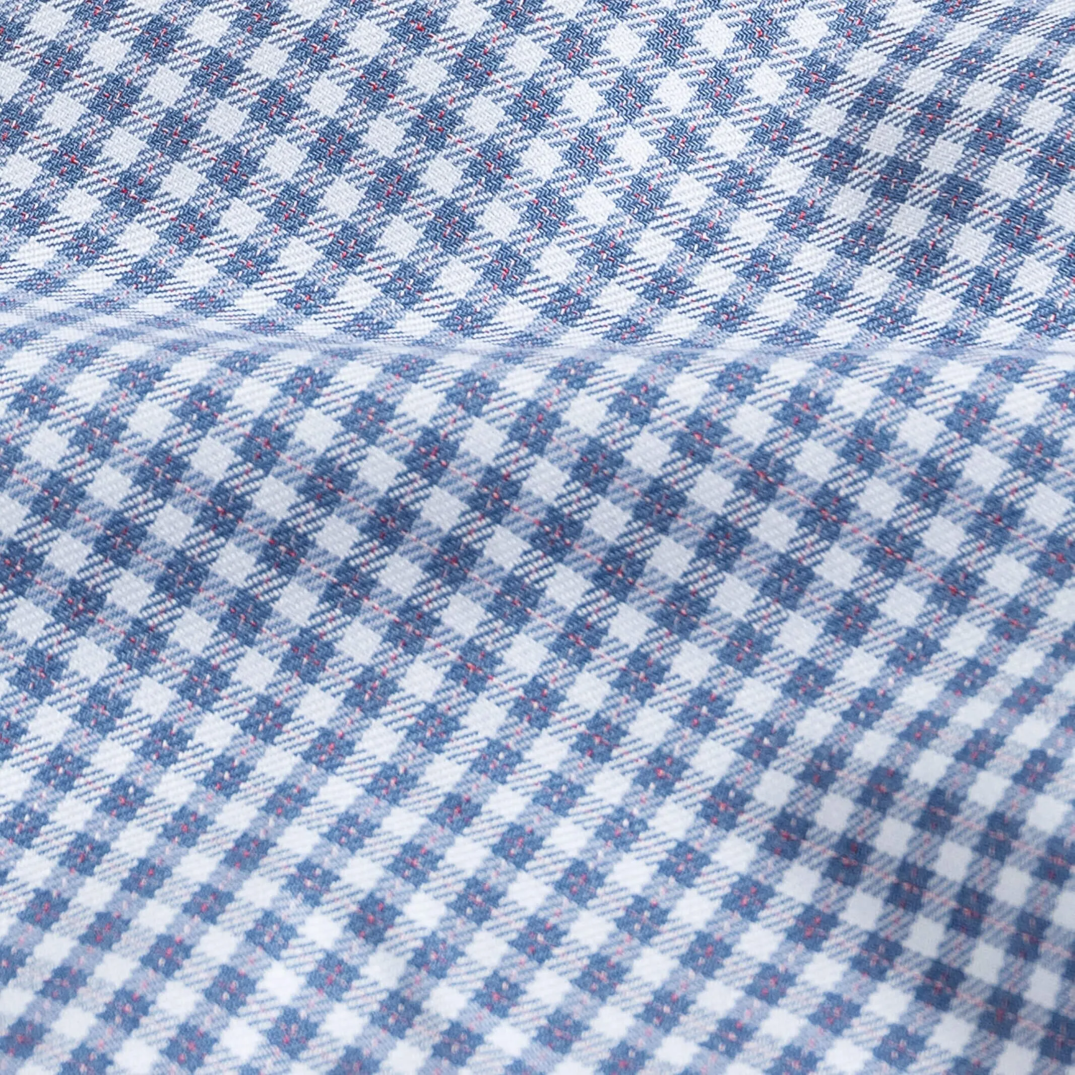 The Smoky Blue Touraine Check Custom Shirt
