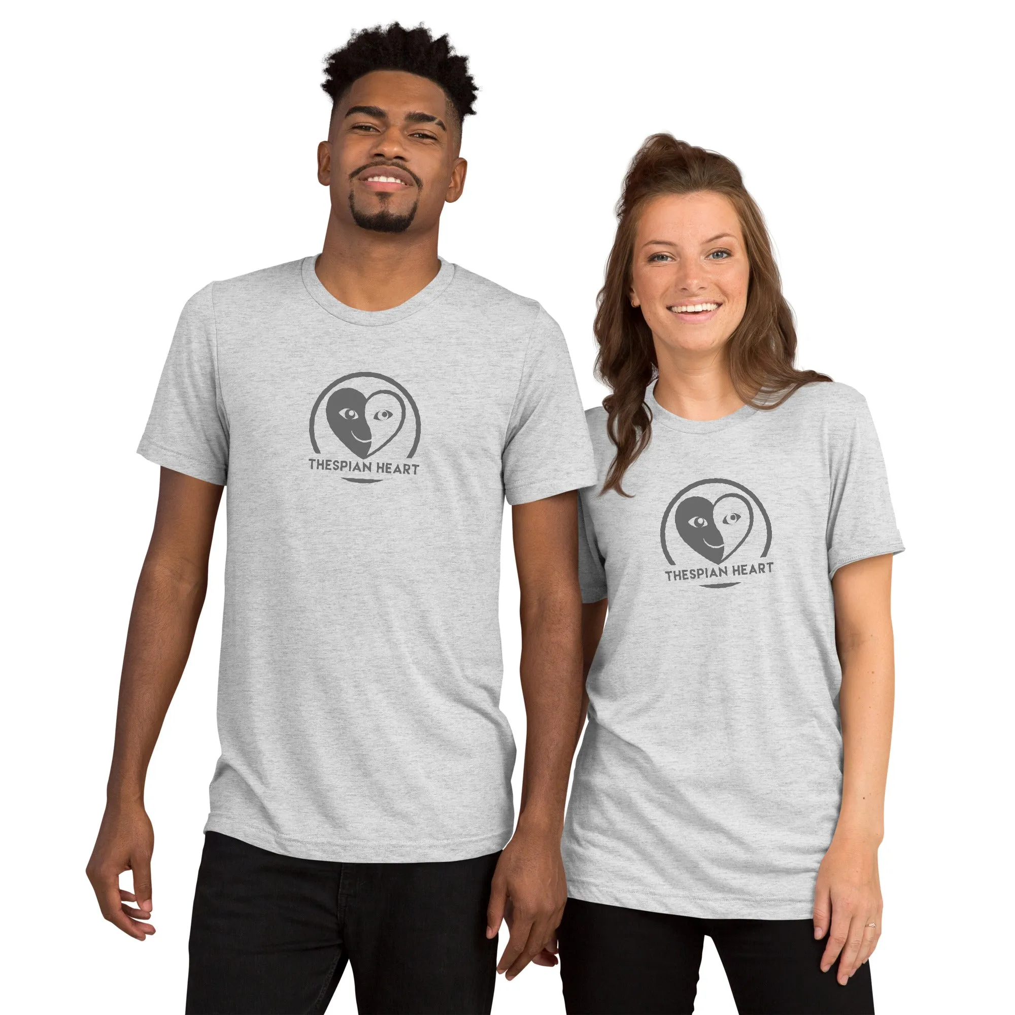 Thespian Heart Logo - Premium Tri-blend Short-Sleeve Unisex T-shirt