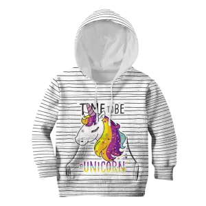 Time To Be A Unicorn Custom Cosplay Kid Hoodie