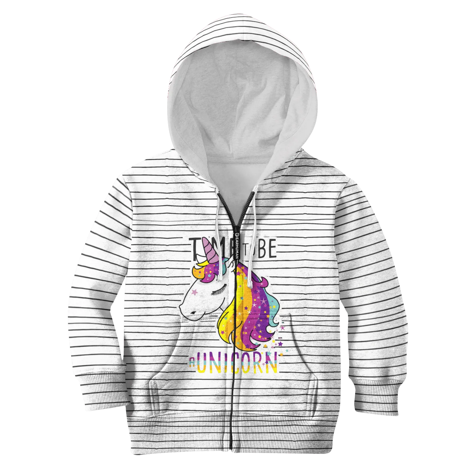 Time To Be A Unicorn Custom Cosplay Kid Hoodie