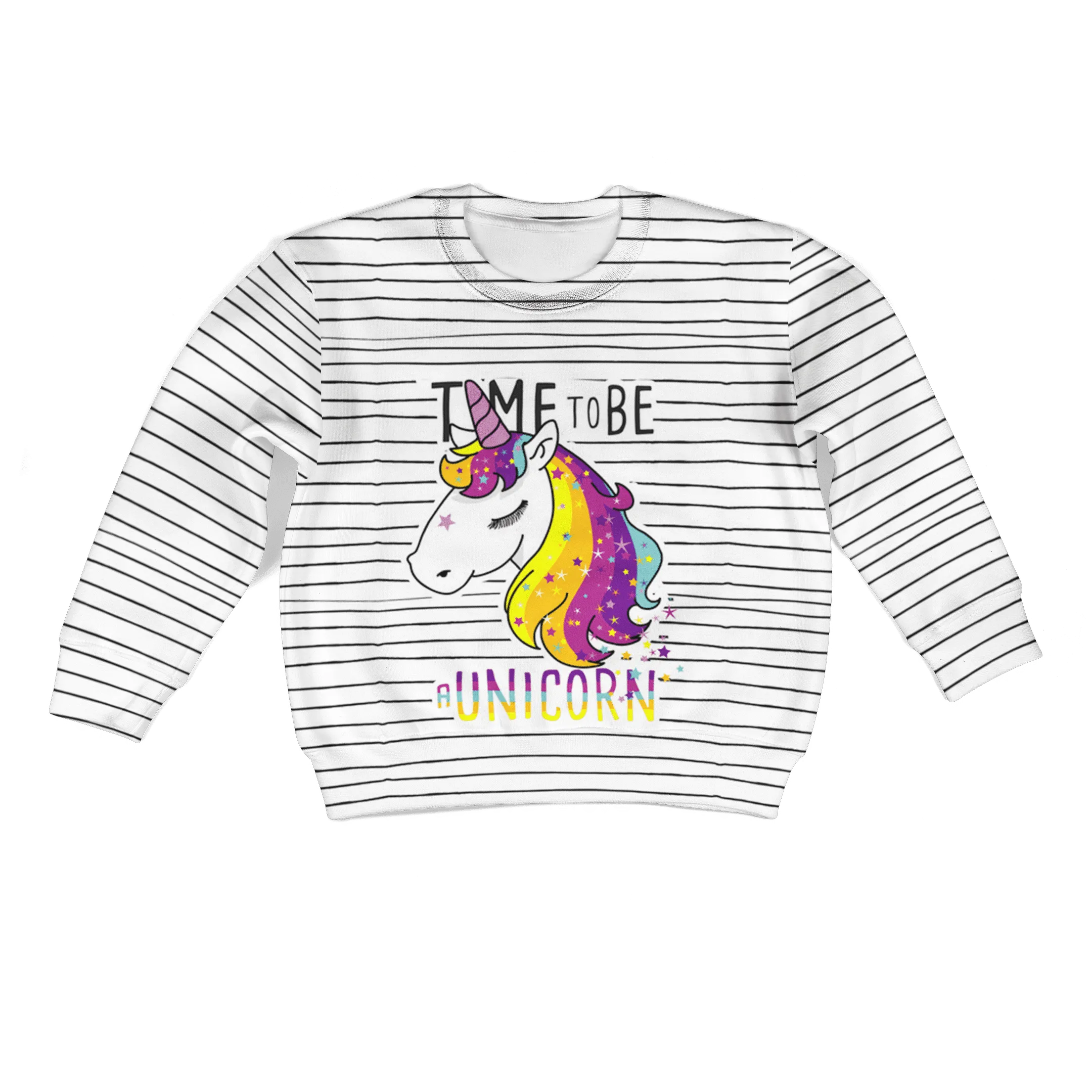 Time To Be A Unicorn Custom Cosplay Kid Hoodie