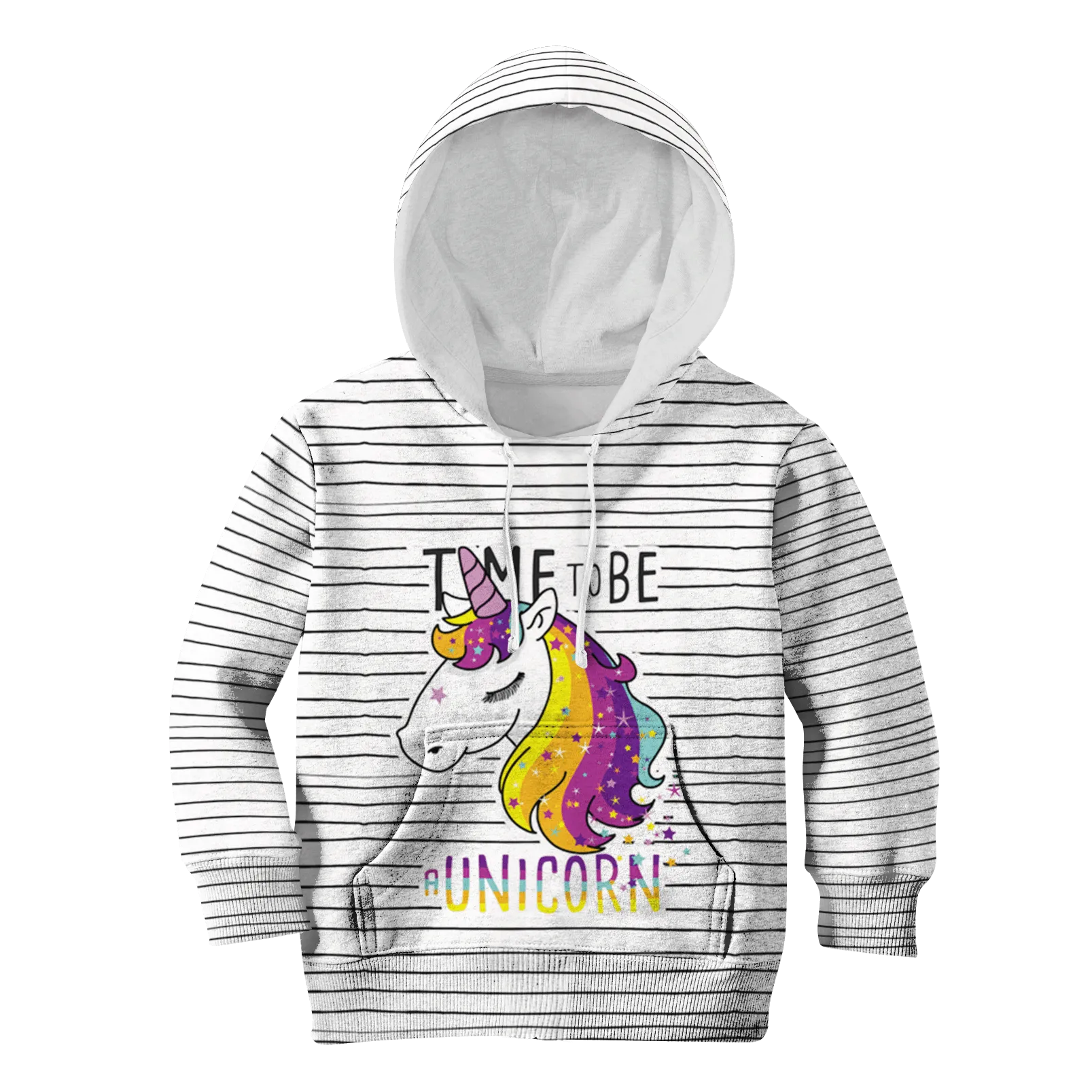 Time To Be A Unicorn Custom Cosplay Kid Hoodie