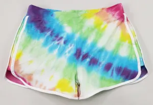 Tractr Girls Bright Tie-Dye Dolphin Shorts (4-6X)