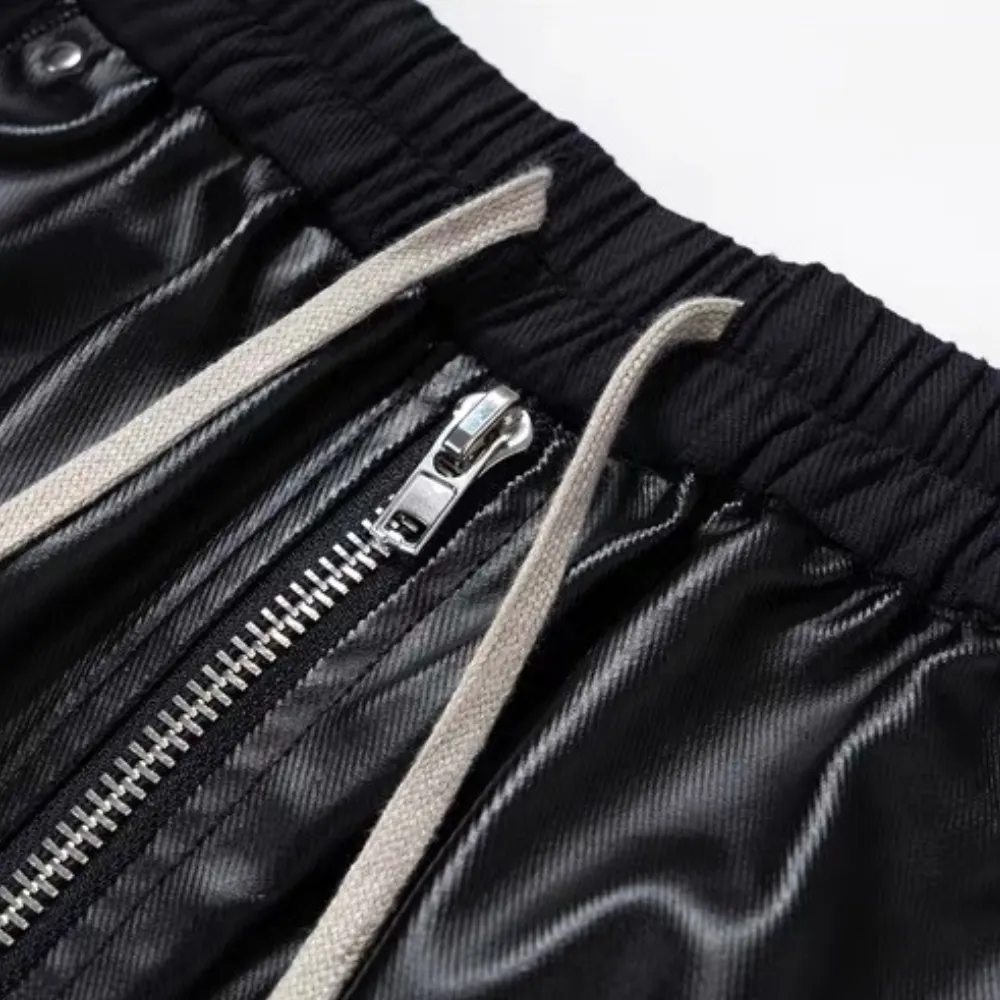 Trendy Leather Jeans