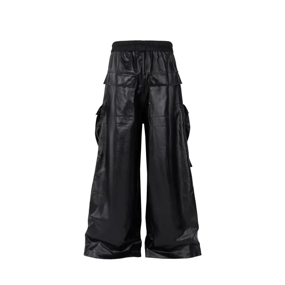 Trendy Leather Jeans