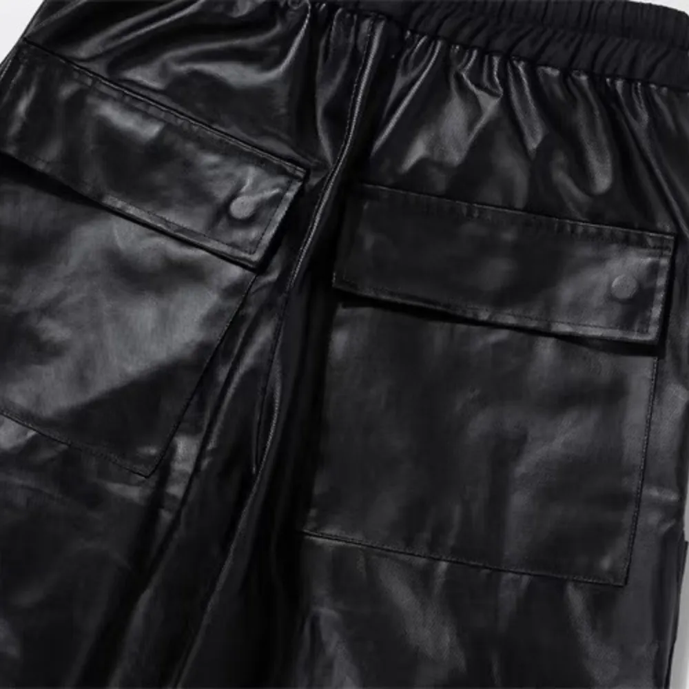 Trendy Leather Jeans