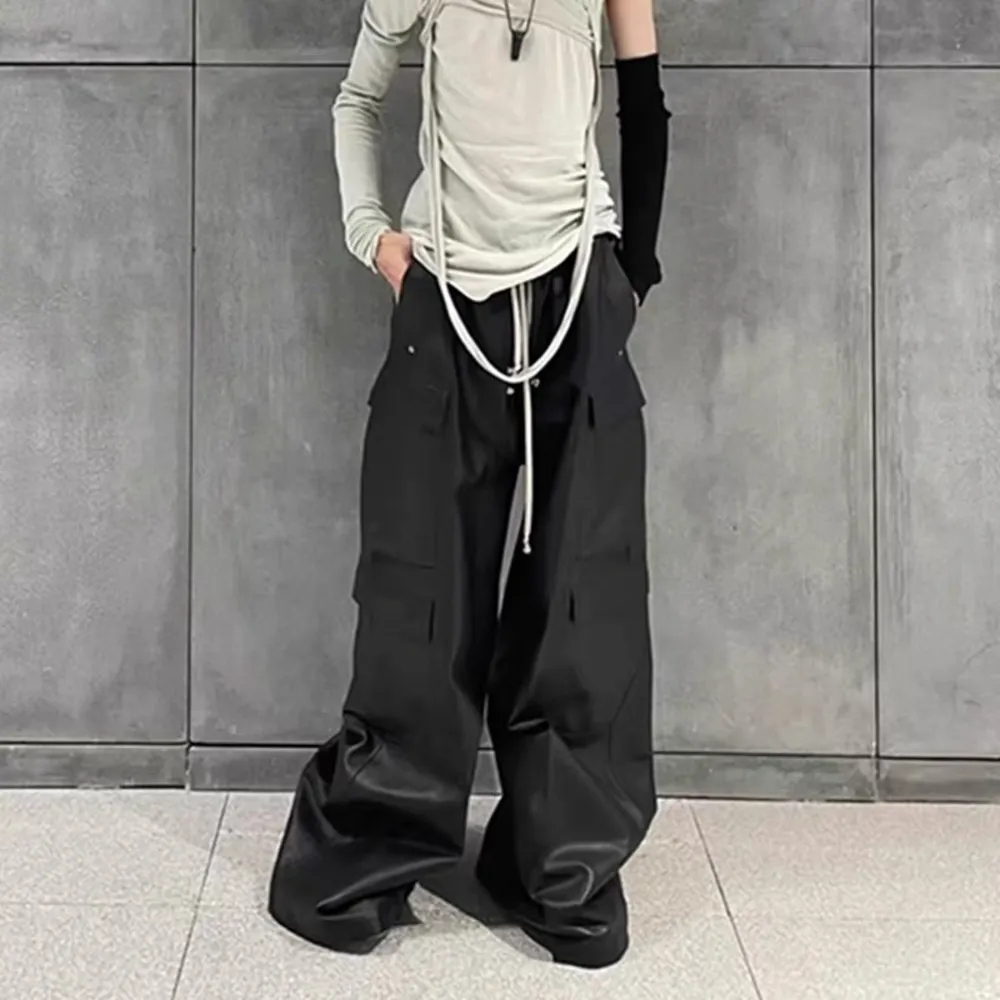 Trendy Leather Jeans