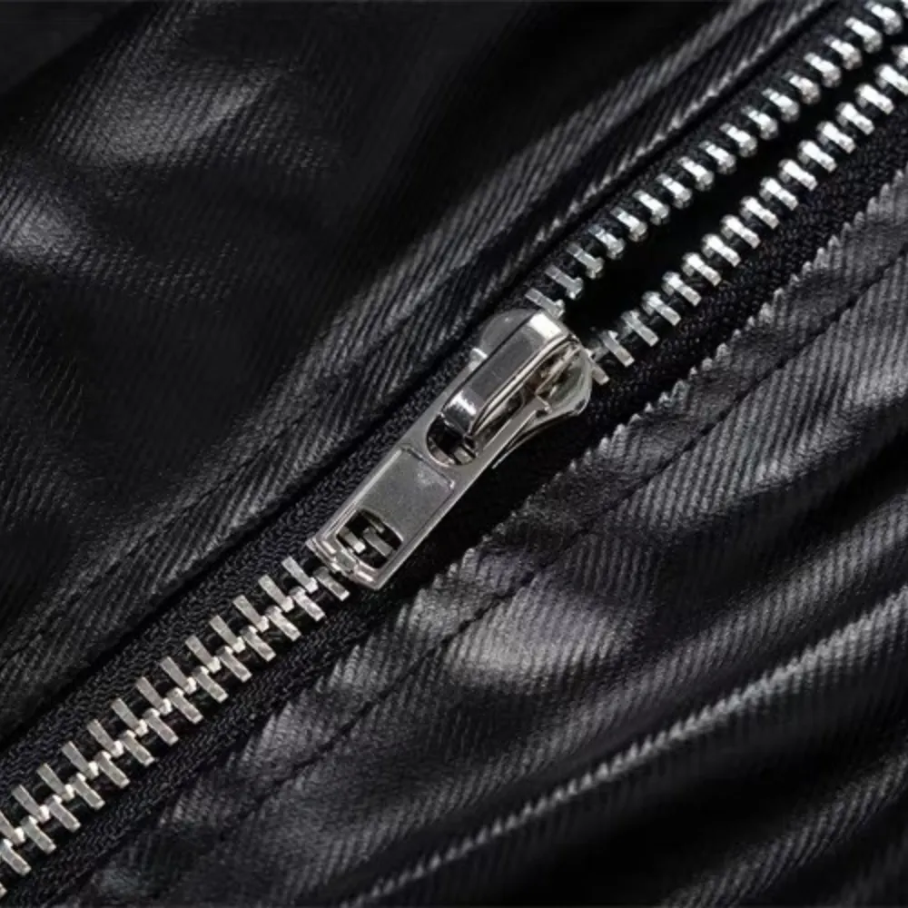 Trendy Leather Jeans