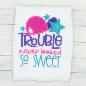 Trouble Never Bodysuit (pink)