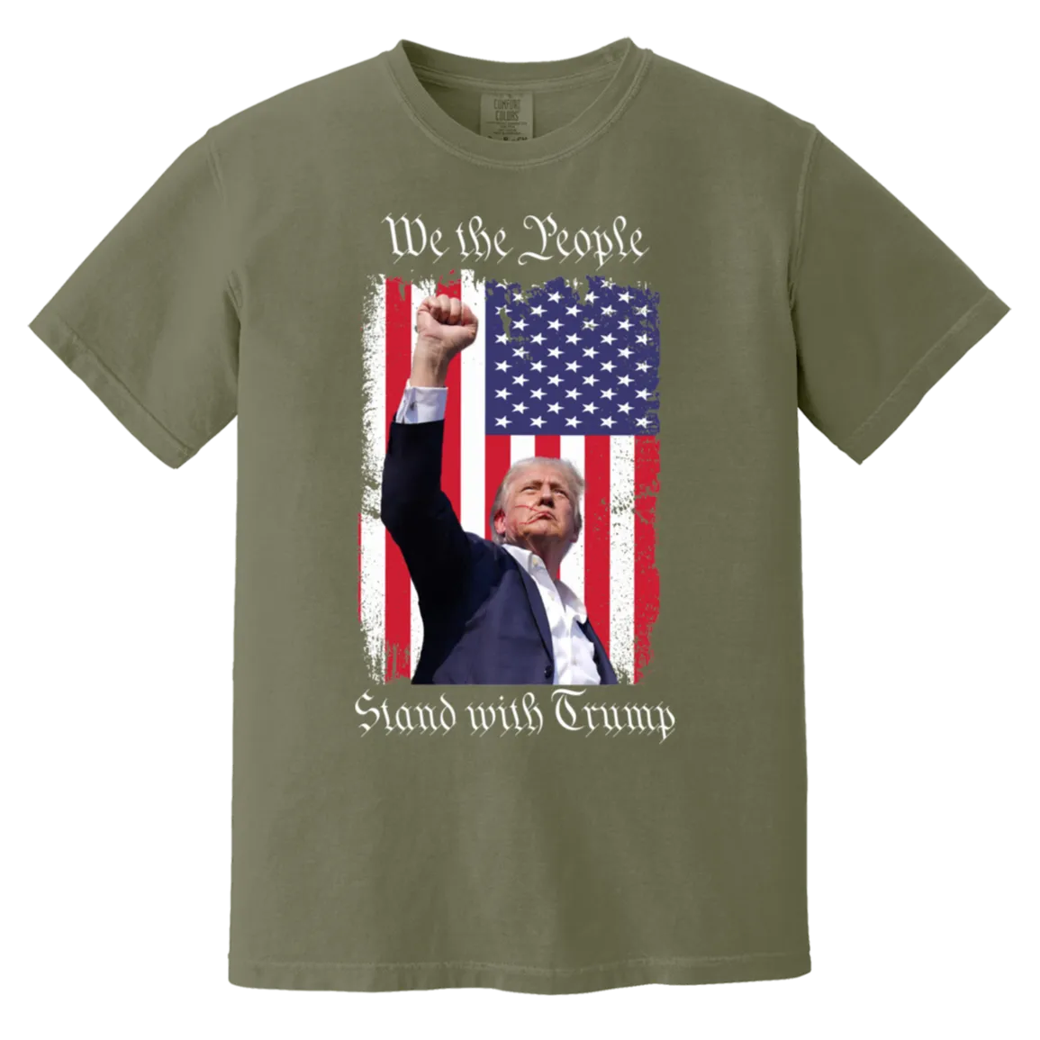 Trump "We The People" Comfort Colors Tee - Powerful Front-Only Design