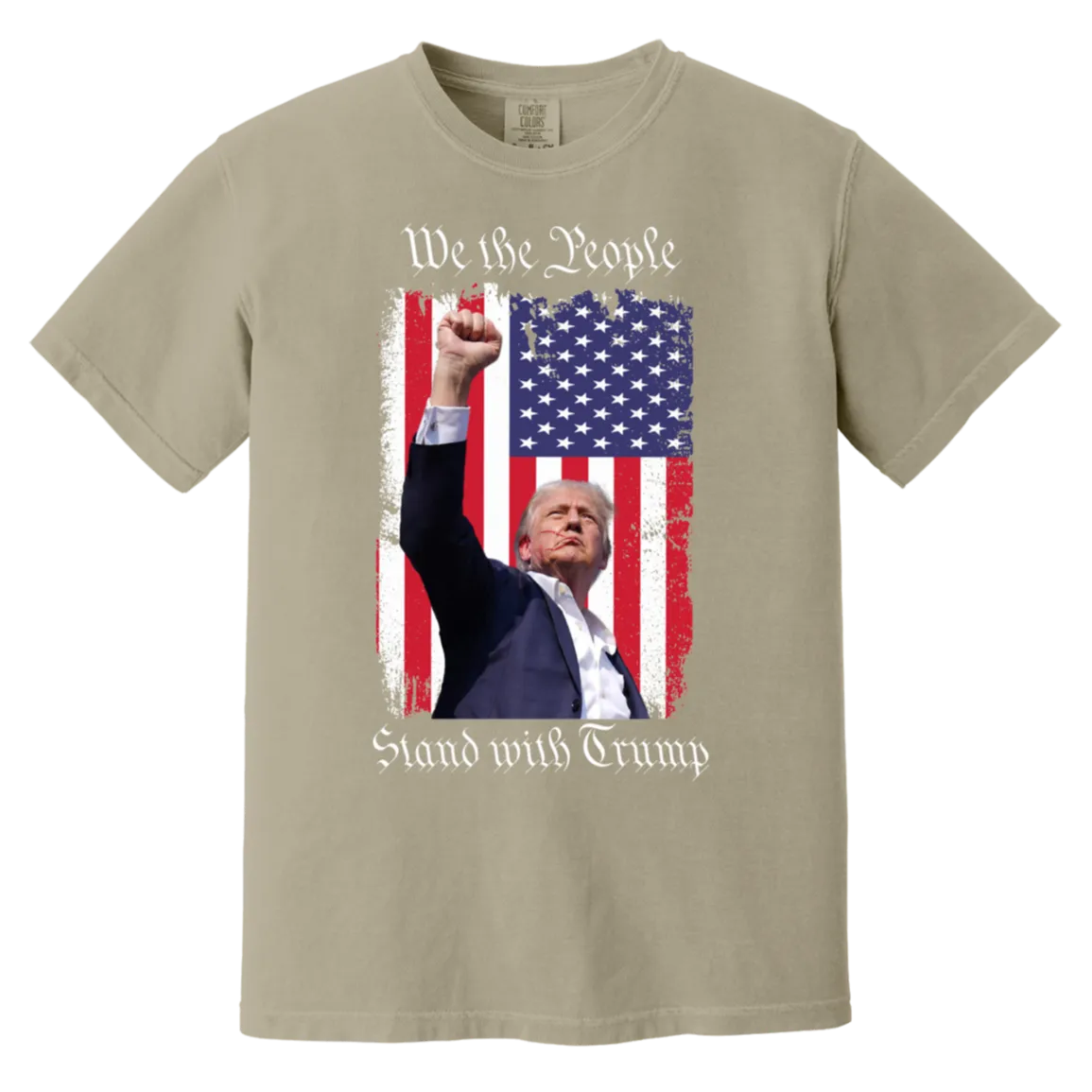 Trump "We The People" Comfort Colors Tee - Powerful Front-Only Design
