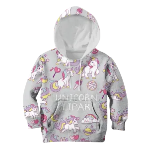 Unicorn Clipart Custom Cosplay Kid Hoodie