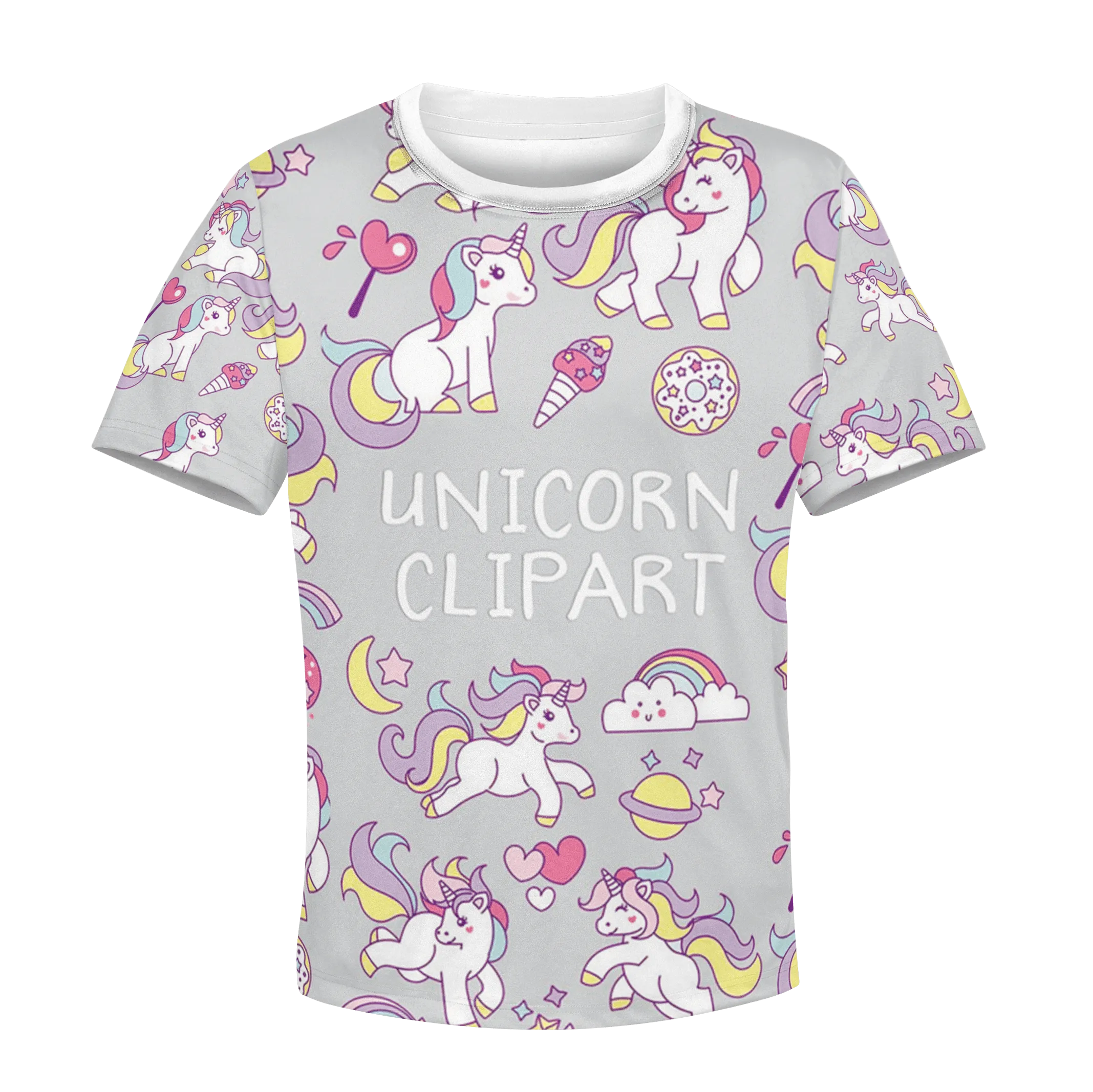Unicorn Clipart Custom Cosplay Kid Hoodie